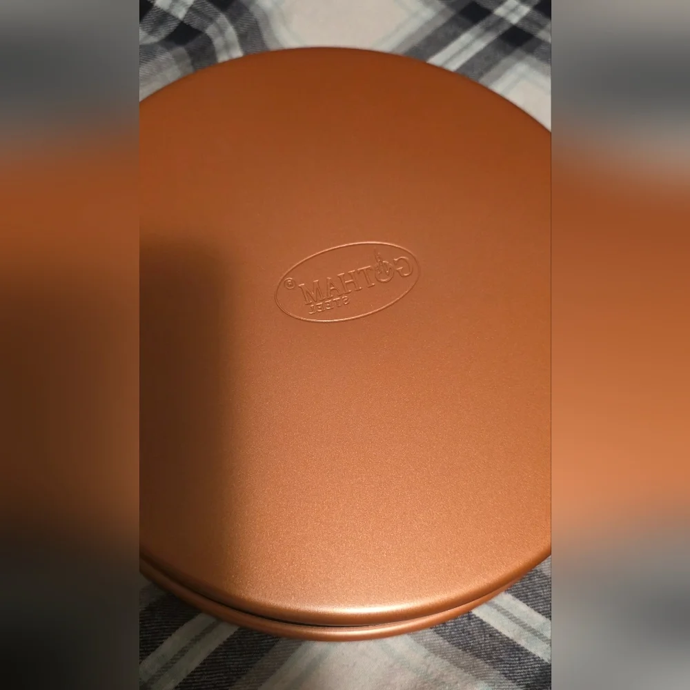 Gothom Steel Round Copper  Baking Pan New
